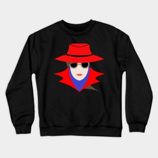 Lady Red (cauc): A Cybersecurity Design Crewneck Sweatshirt